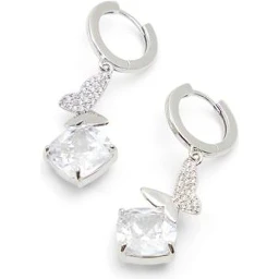 Silver Elastane Earrings