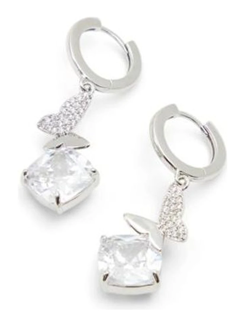 Silver Elastane Earrings