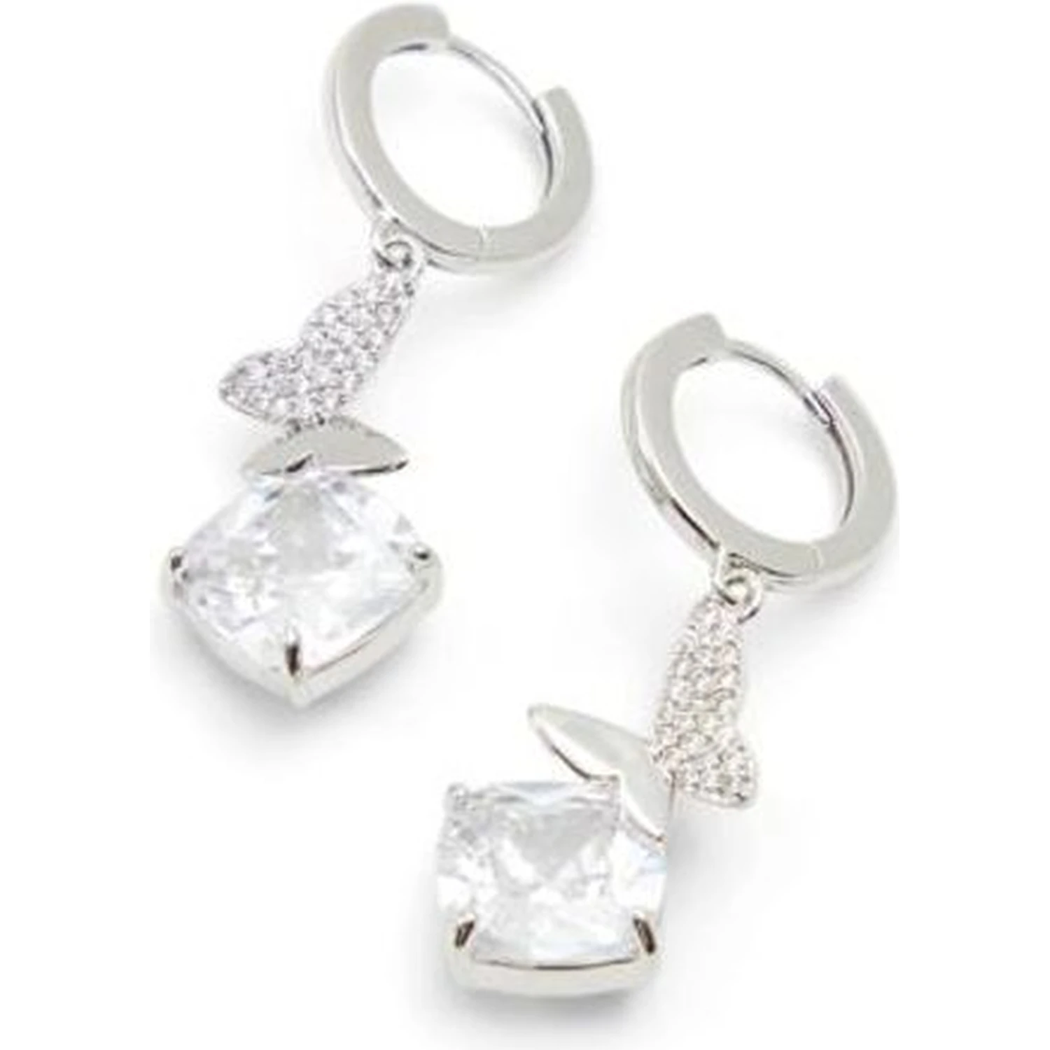 Silver Elastane Earrings