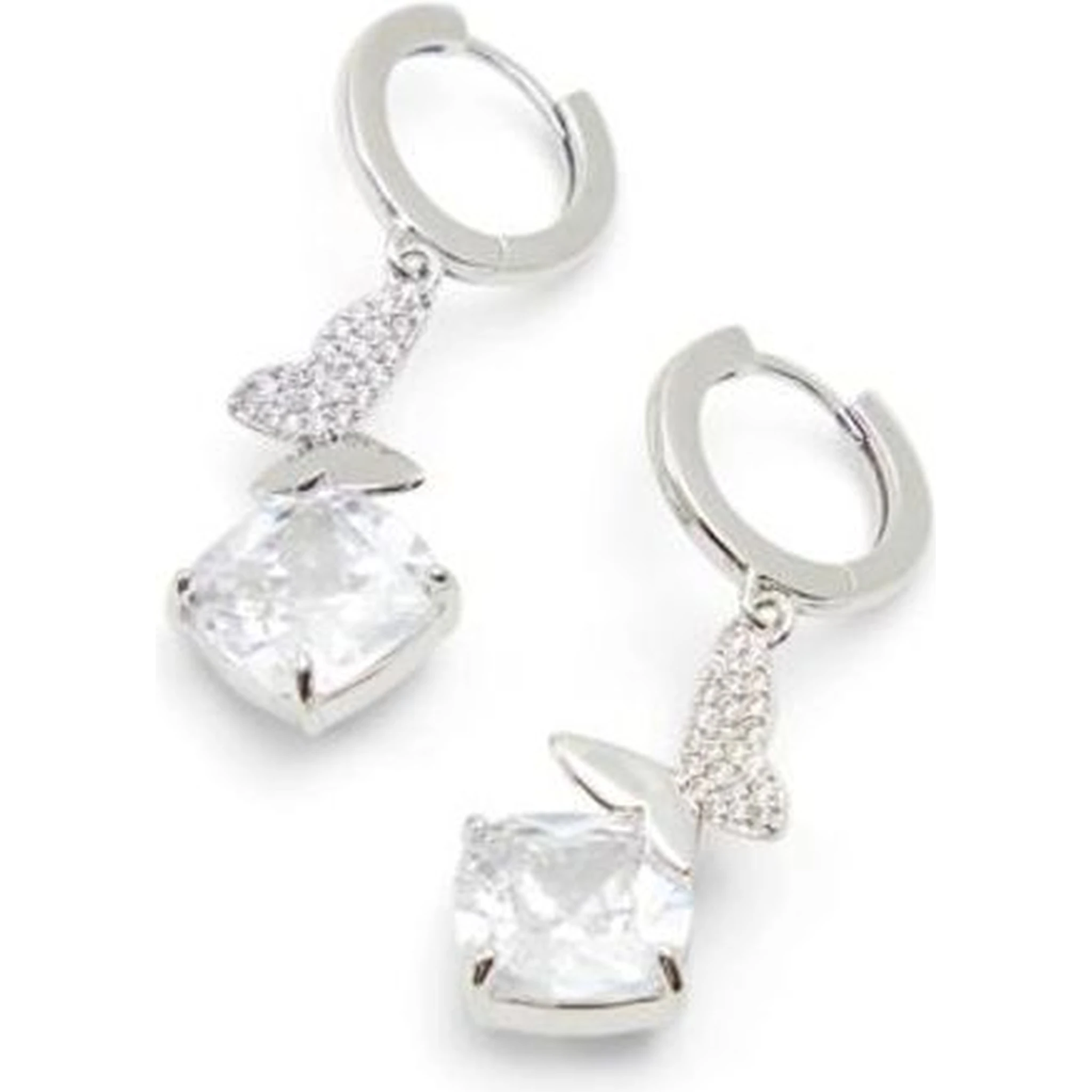 Silver Elastane Earrings