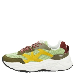 Green Goatskin Chunky Sneakers