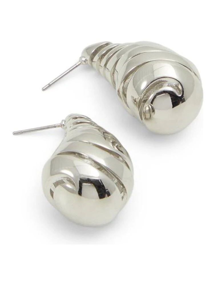 Silver Elastane Earrings