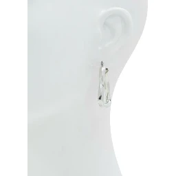 Silver Elastane Earrings