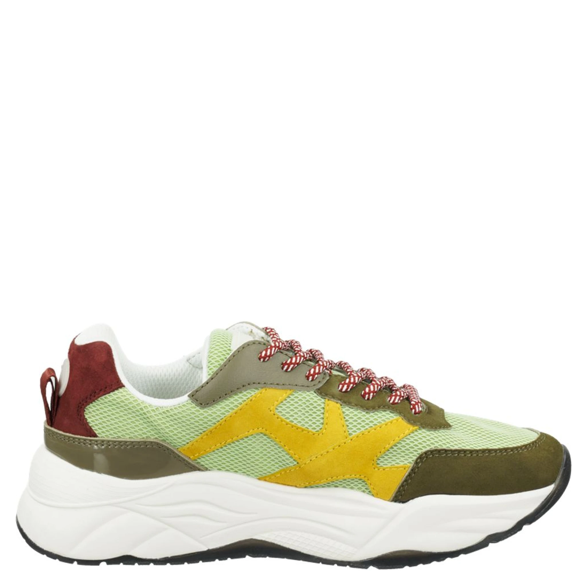 Green Goatskin Chunky Sneakers