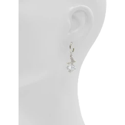 Silver Elastane Earrings