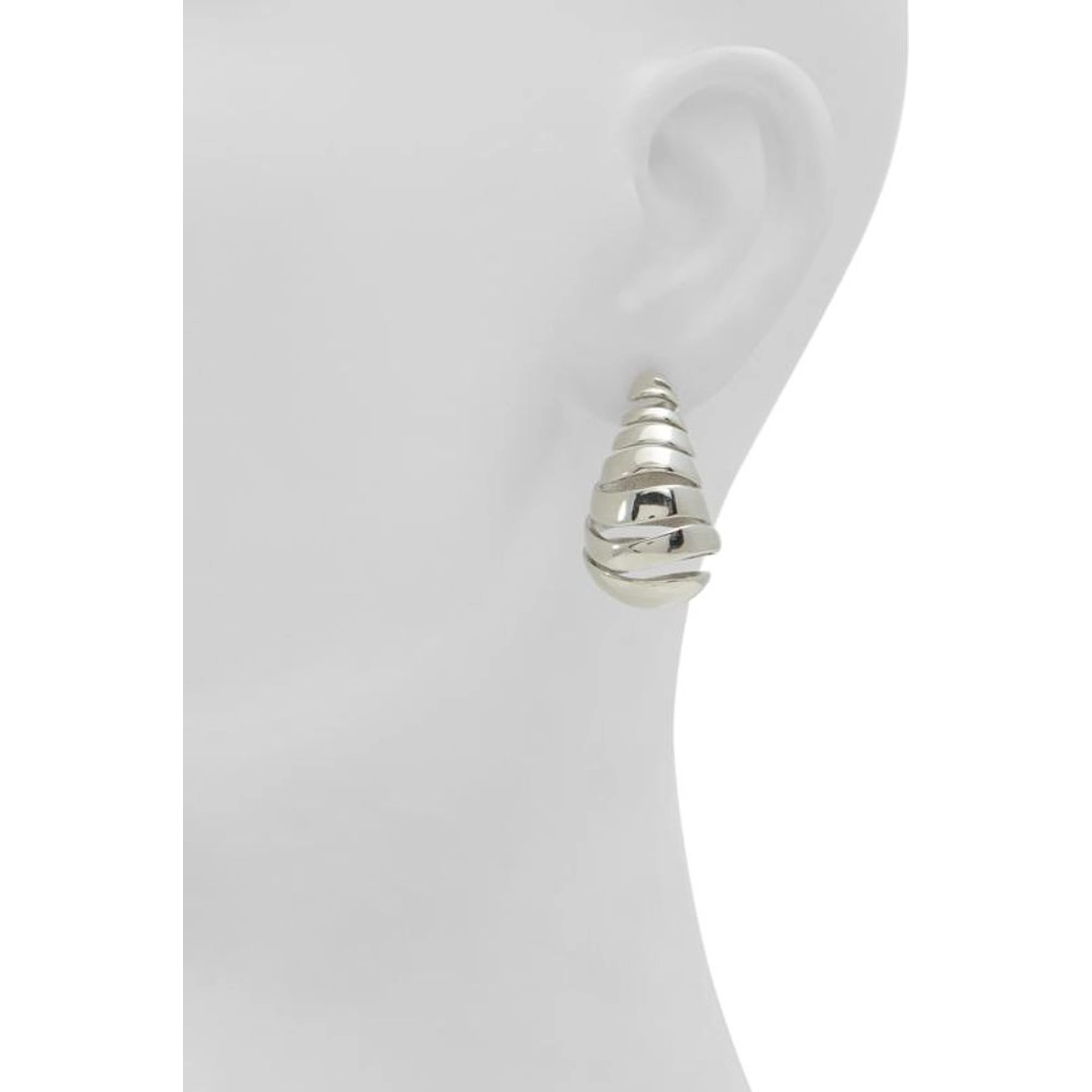 Silver Elastane Earrings