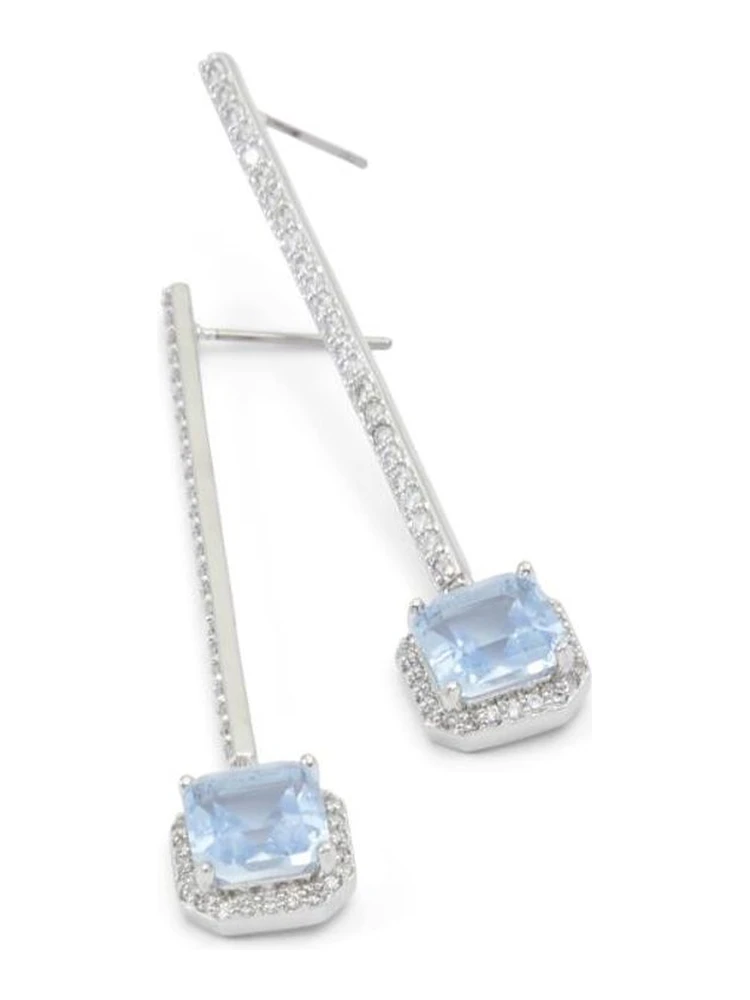 Light Blue Elastane Earrings