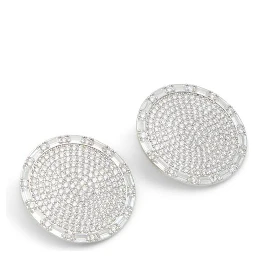 Silver Elastane Earrings