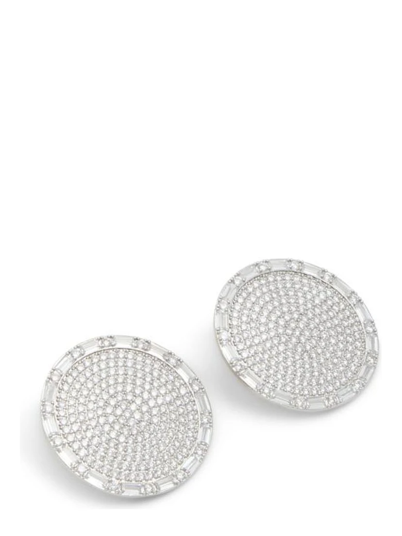 Silver Elastane Earrings