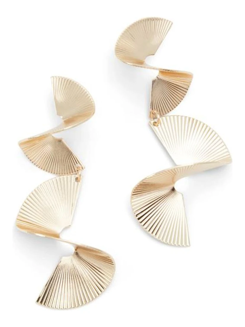Gold Elastane Earrings