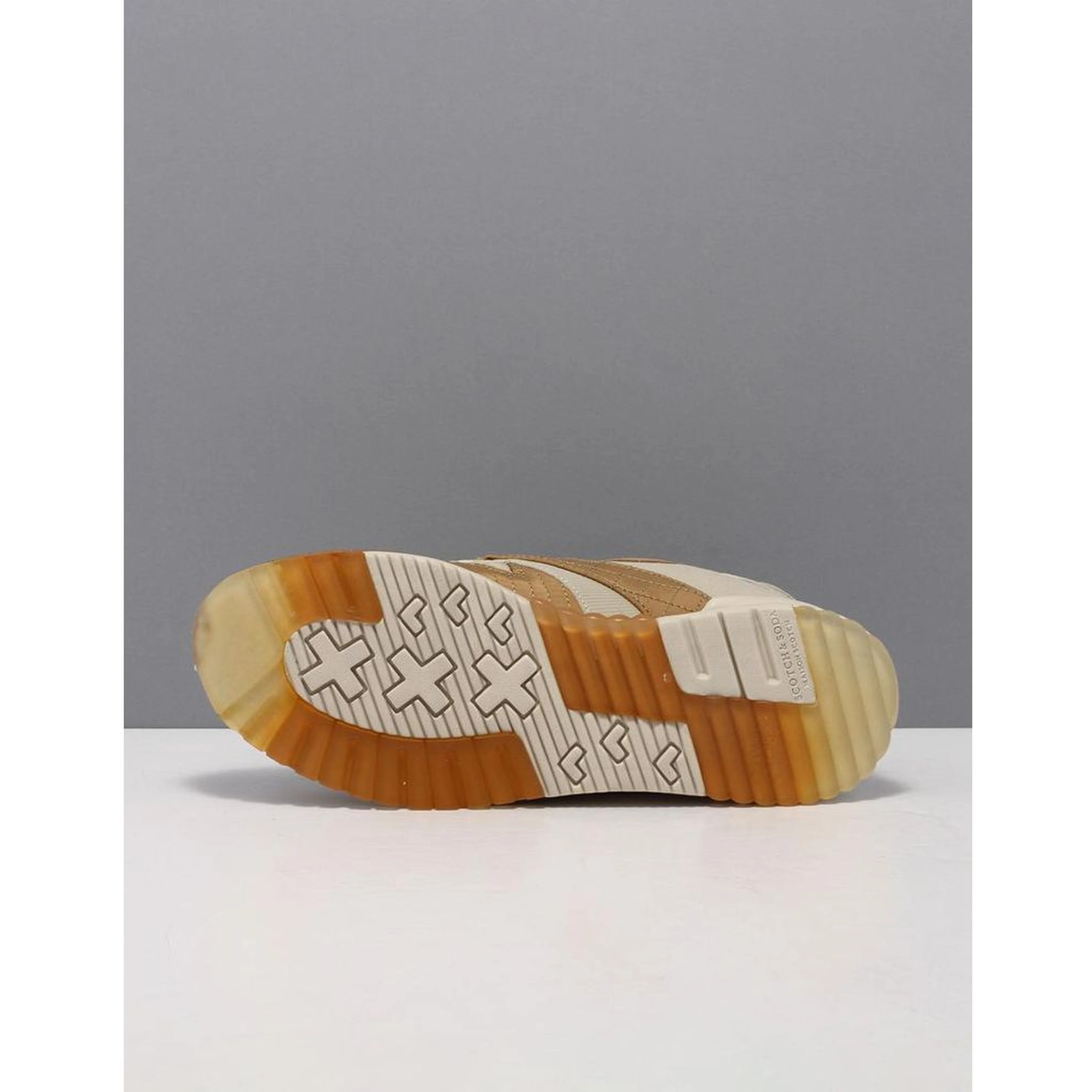 Beige Nylon Low Top Sneakers