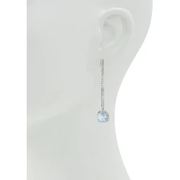 Light Blue Elastane Earrings