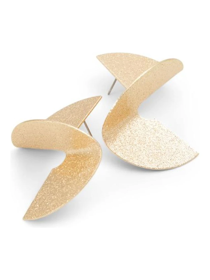 Gold Elastane Earrings