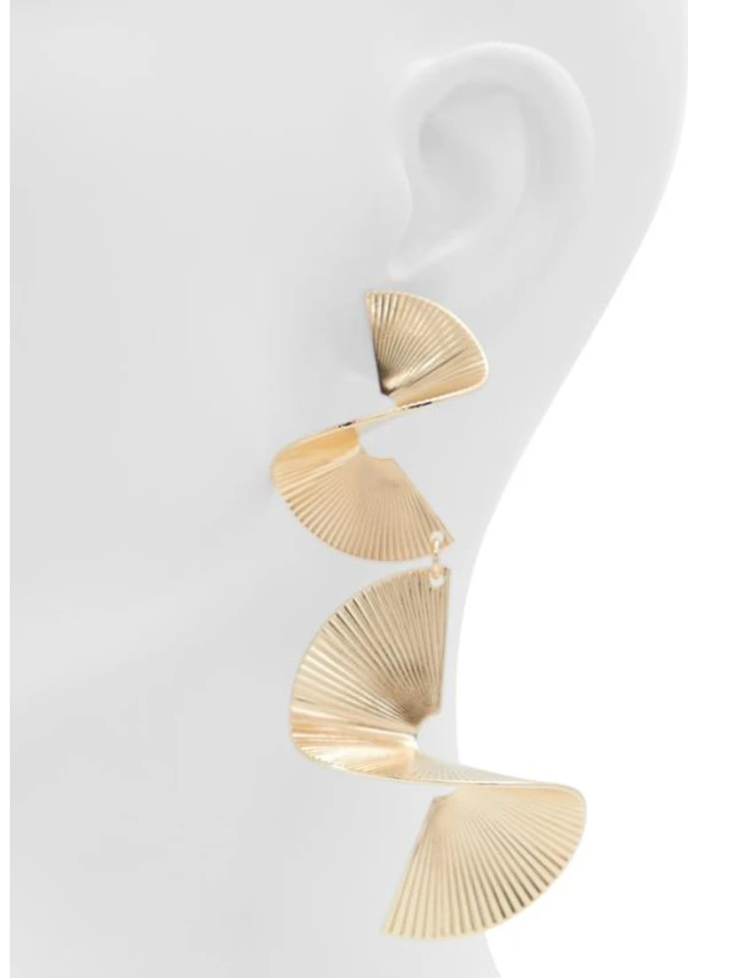 Gold Elastane Earrings