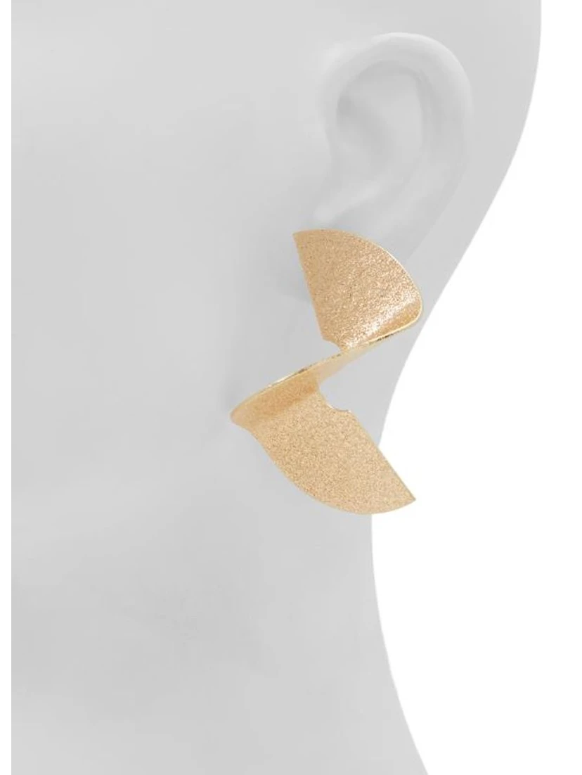 Gold Elastane Earrings