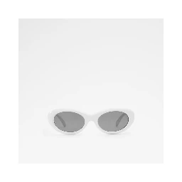 White Polycarbonate Sunglasses