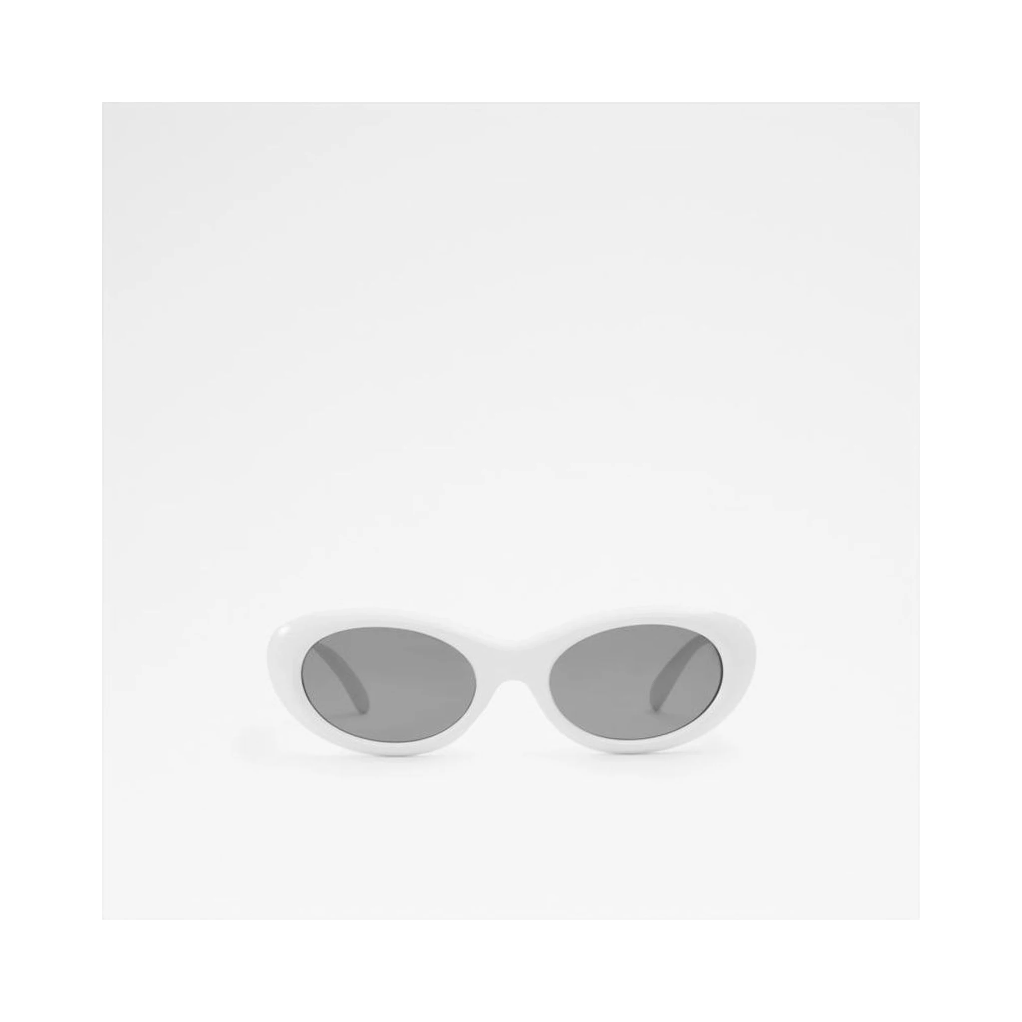 White Polycarbonate Sunglasses