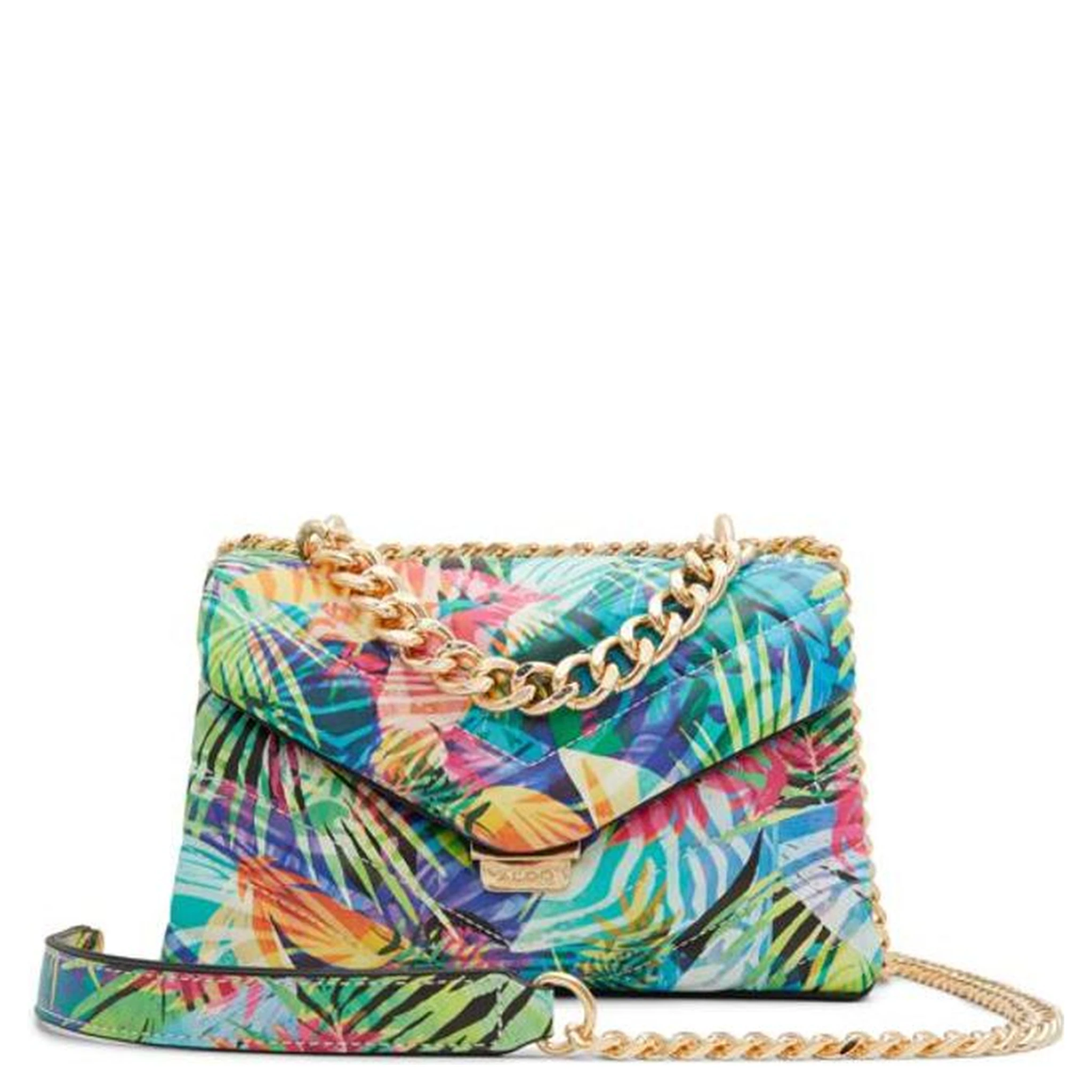 Light Blue Polyethylene Shoulder Bag