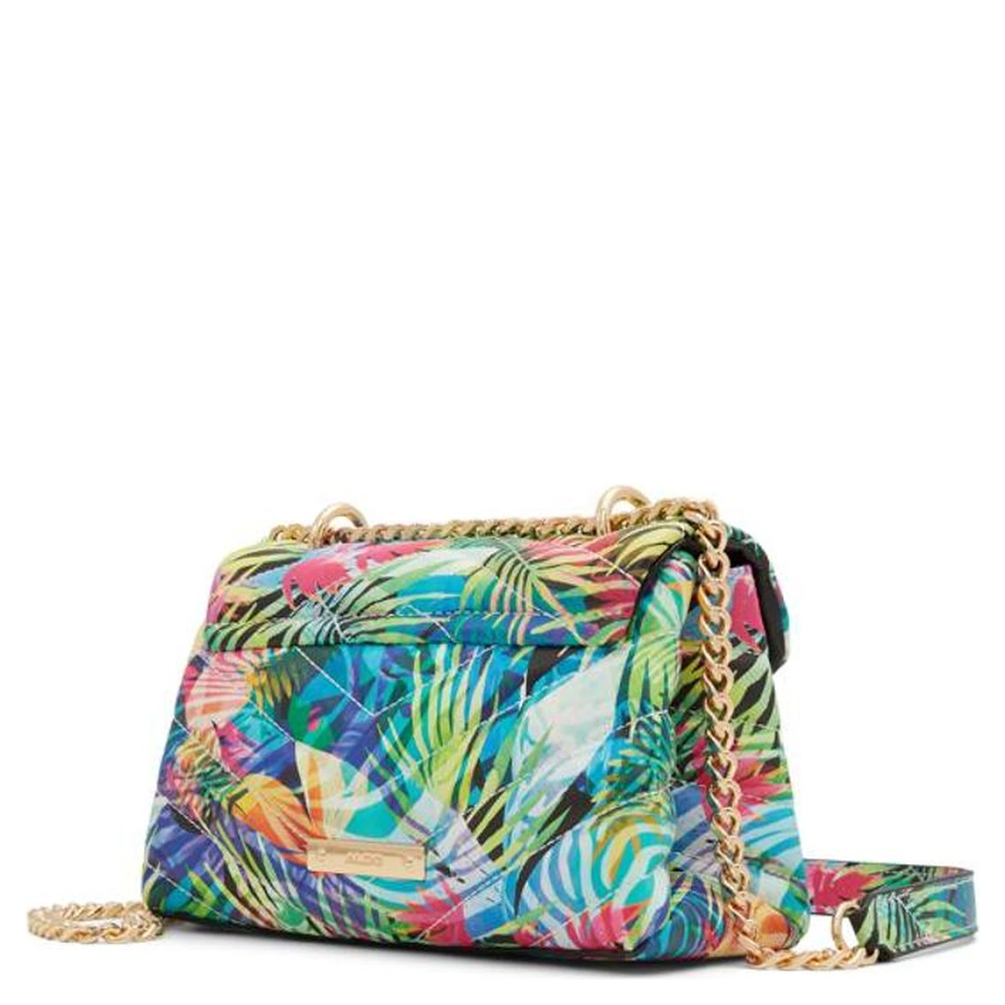 Light Blue Polyethylene Shoulder Bag