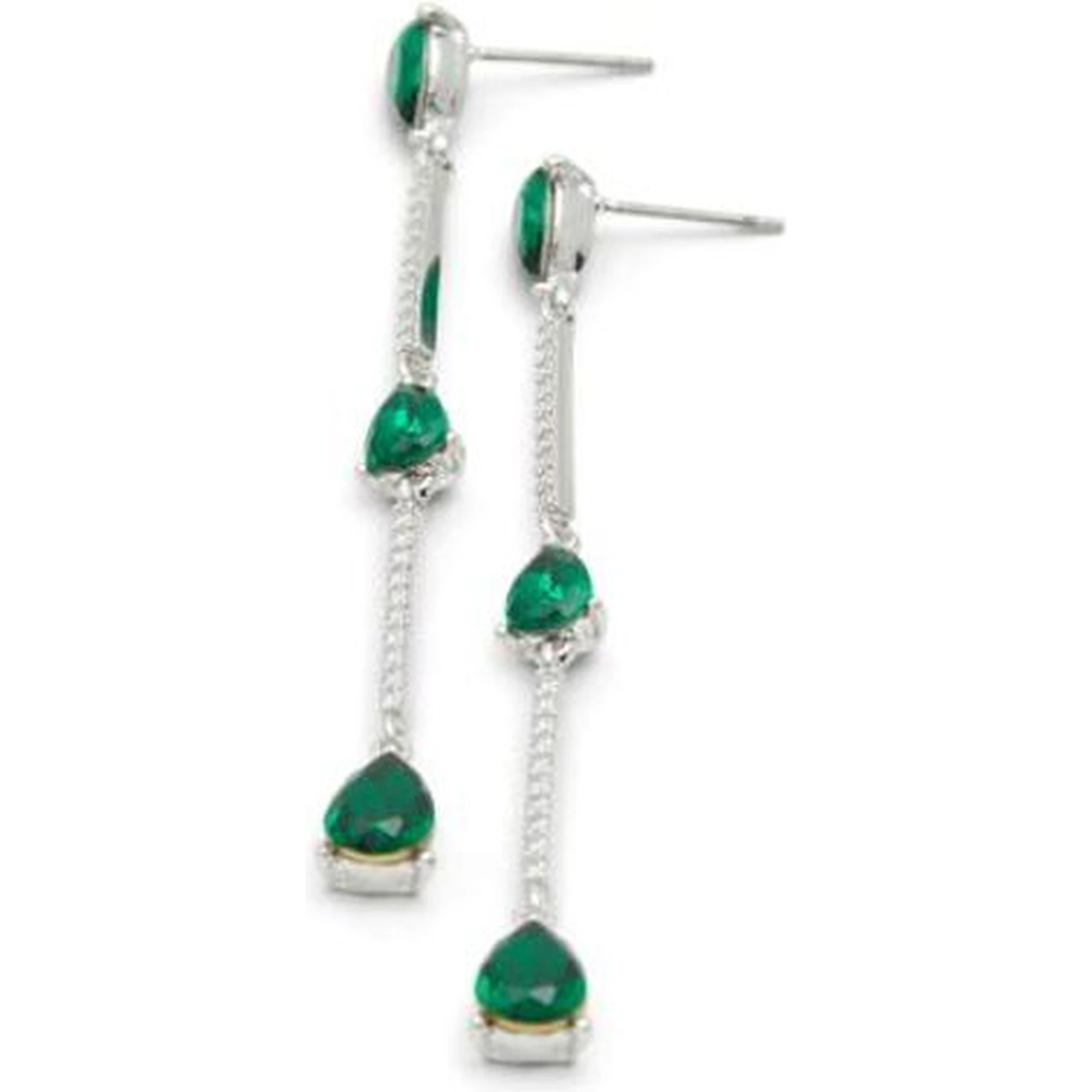 Green Elastane Earrings