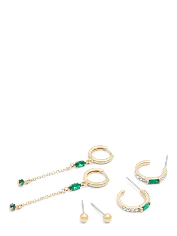 Green Elastane Earrings