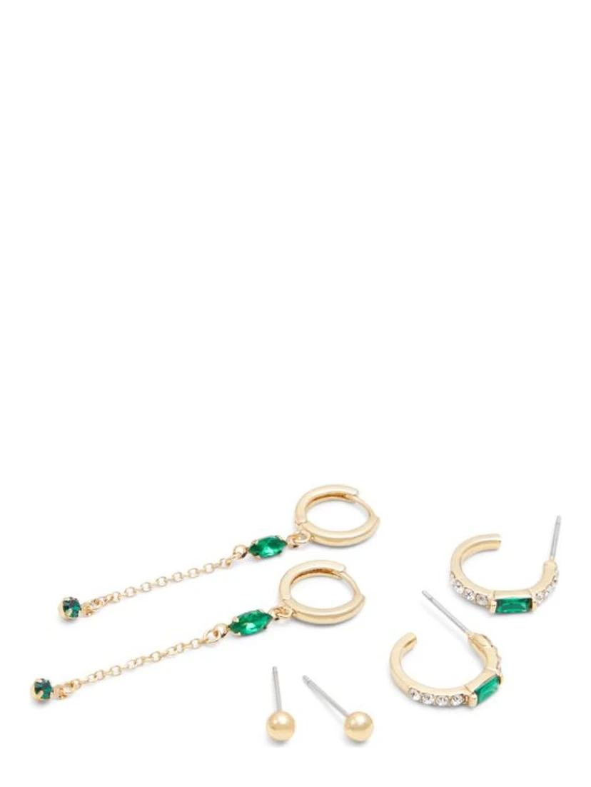 Green Elastane Earrings