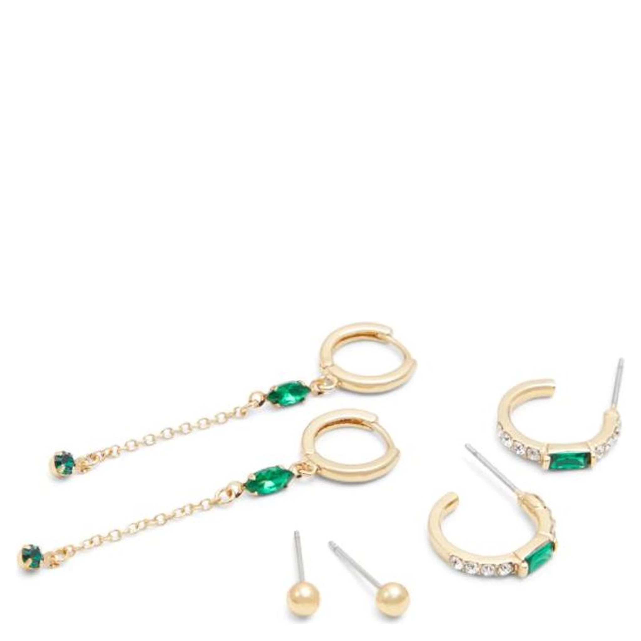 Green Elastane Earrings