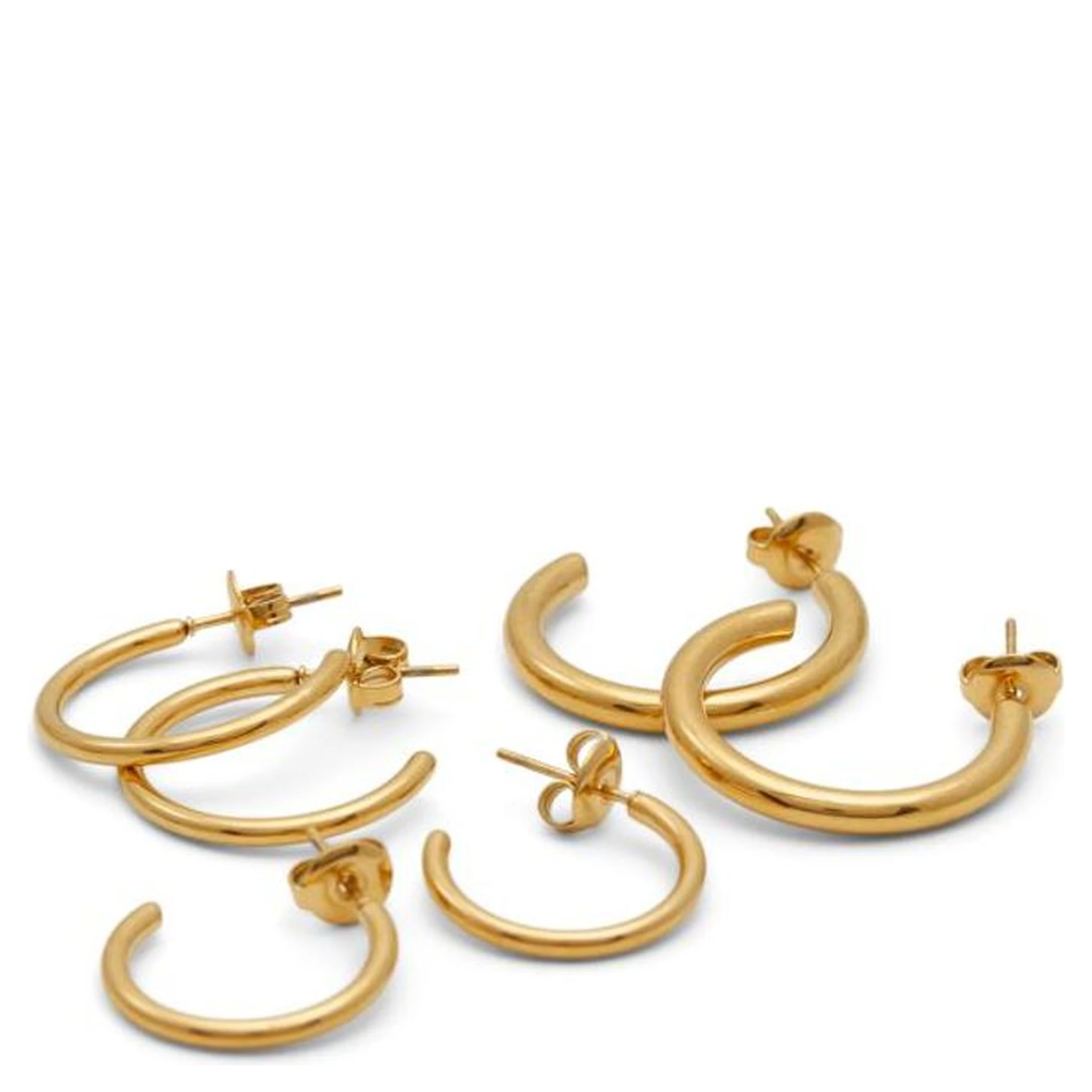 Gold Elastane Earrings