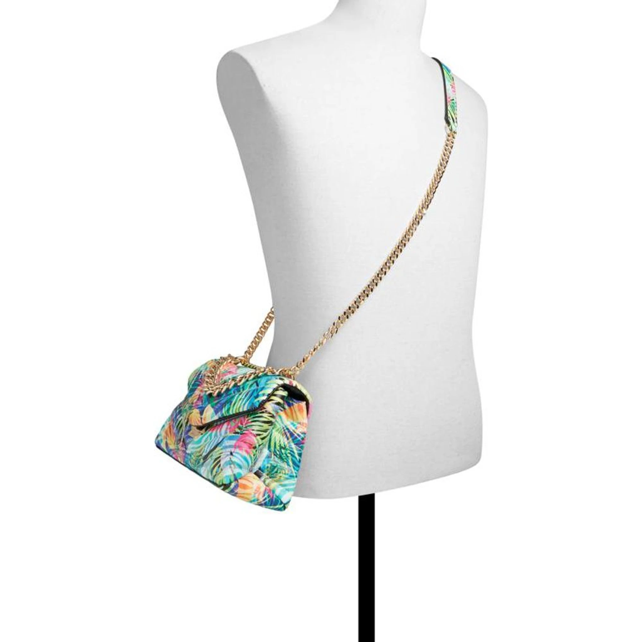 Light Blue Polyethylene Shoulder Bag