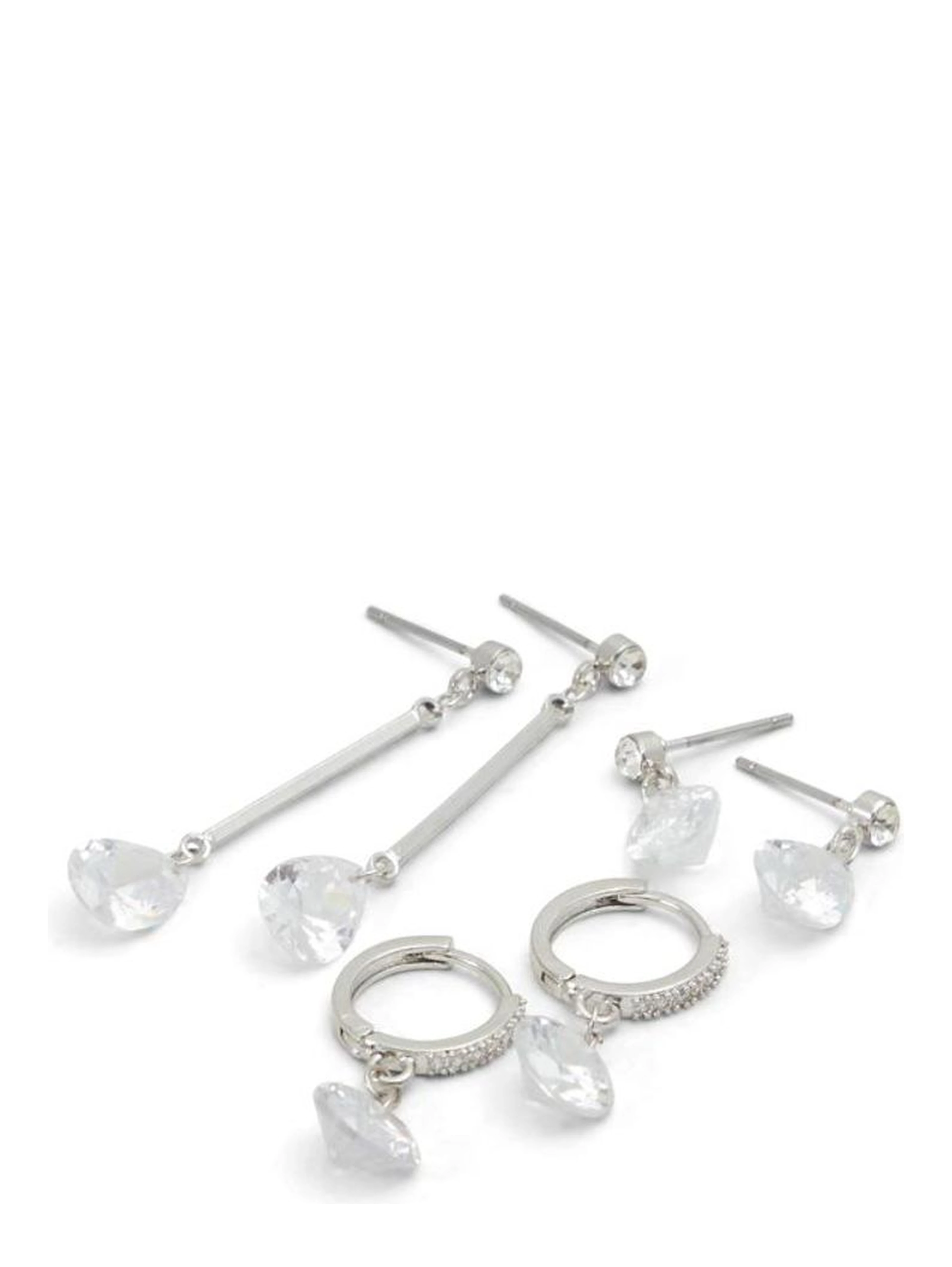 Silver Elastane Earrings