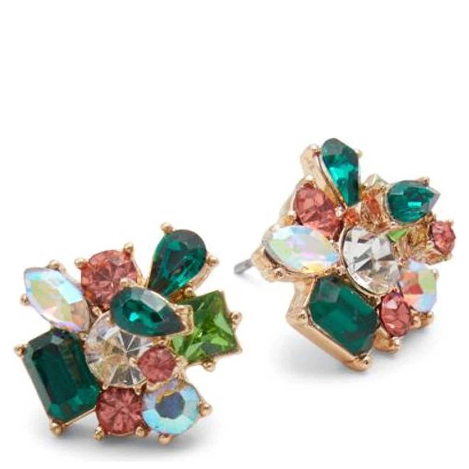 Green Elastane Earrings