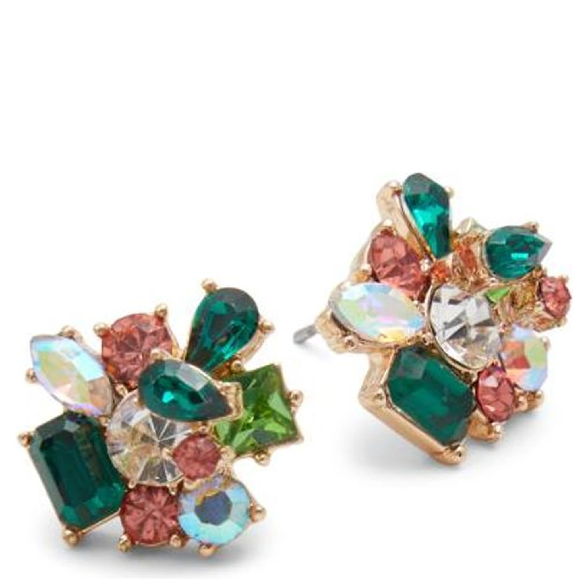 Green Elastane Earrings