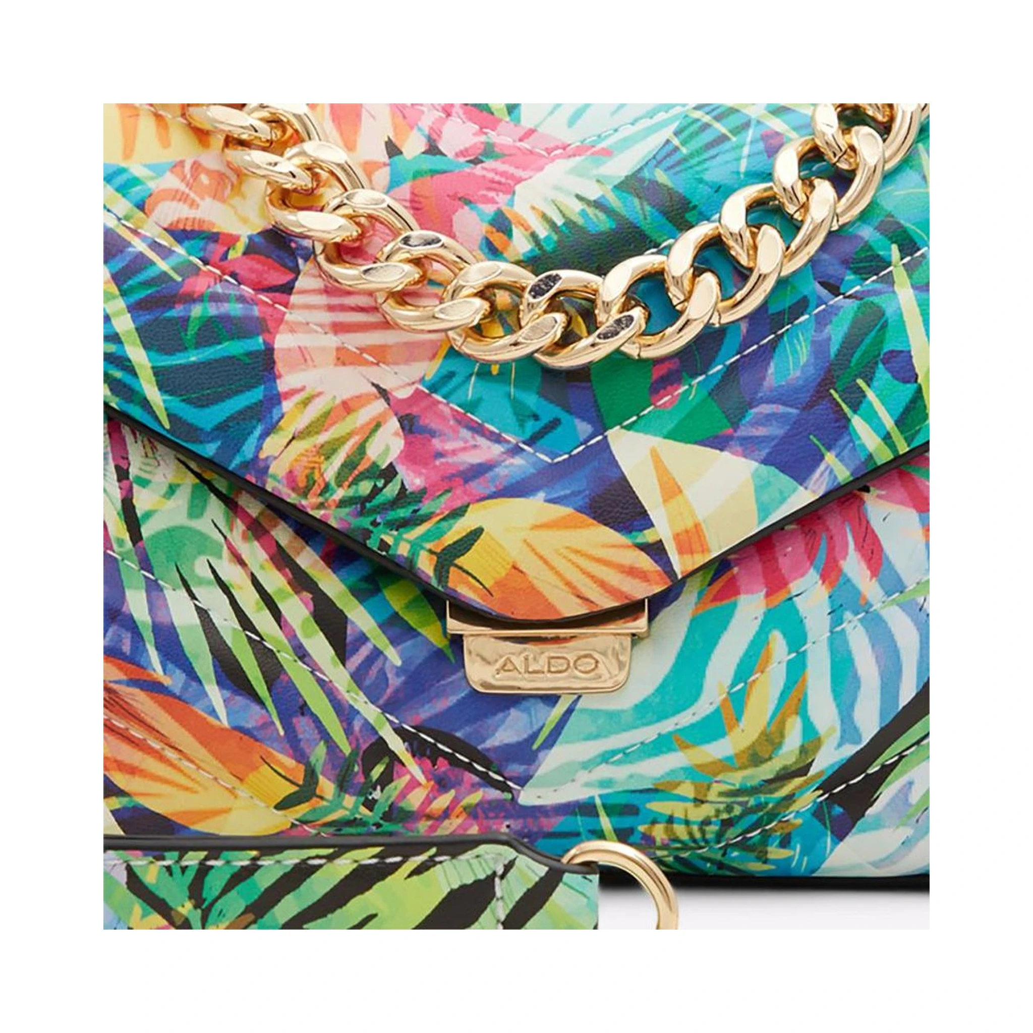 Light Blue Polyethylene Shoulder Bag