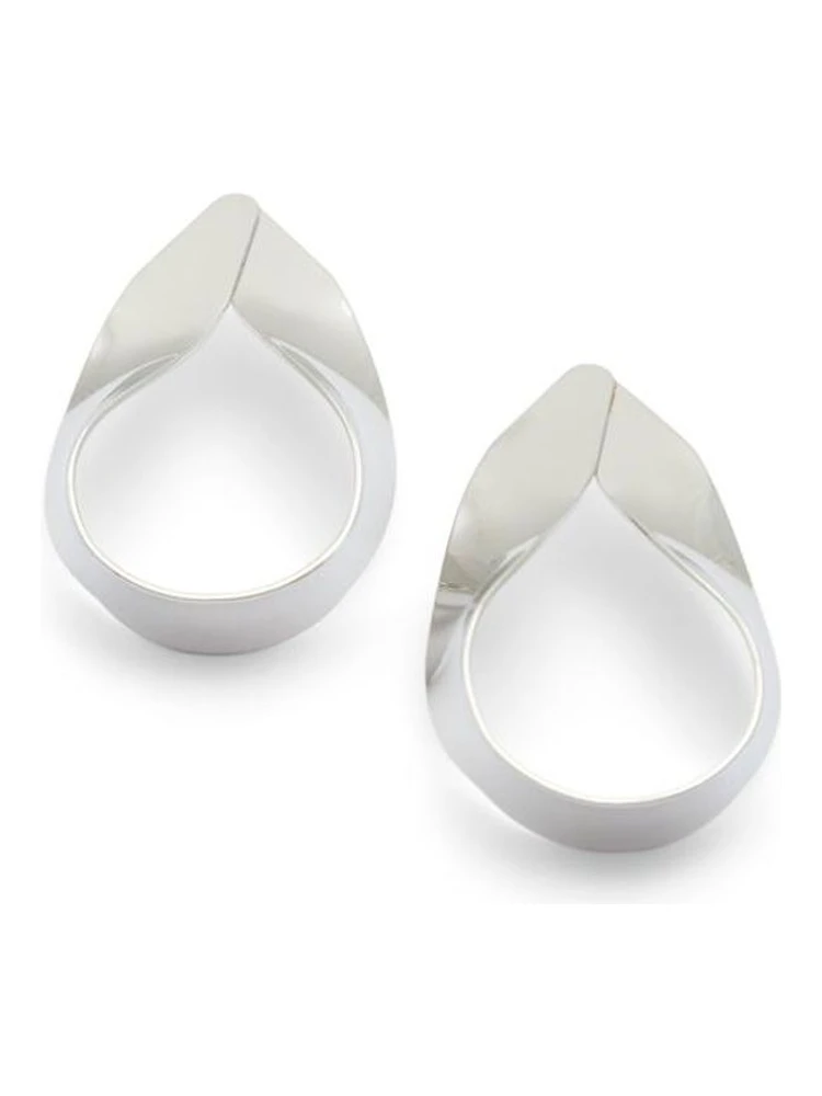 Silver Elastane Earrings