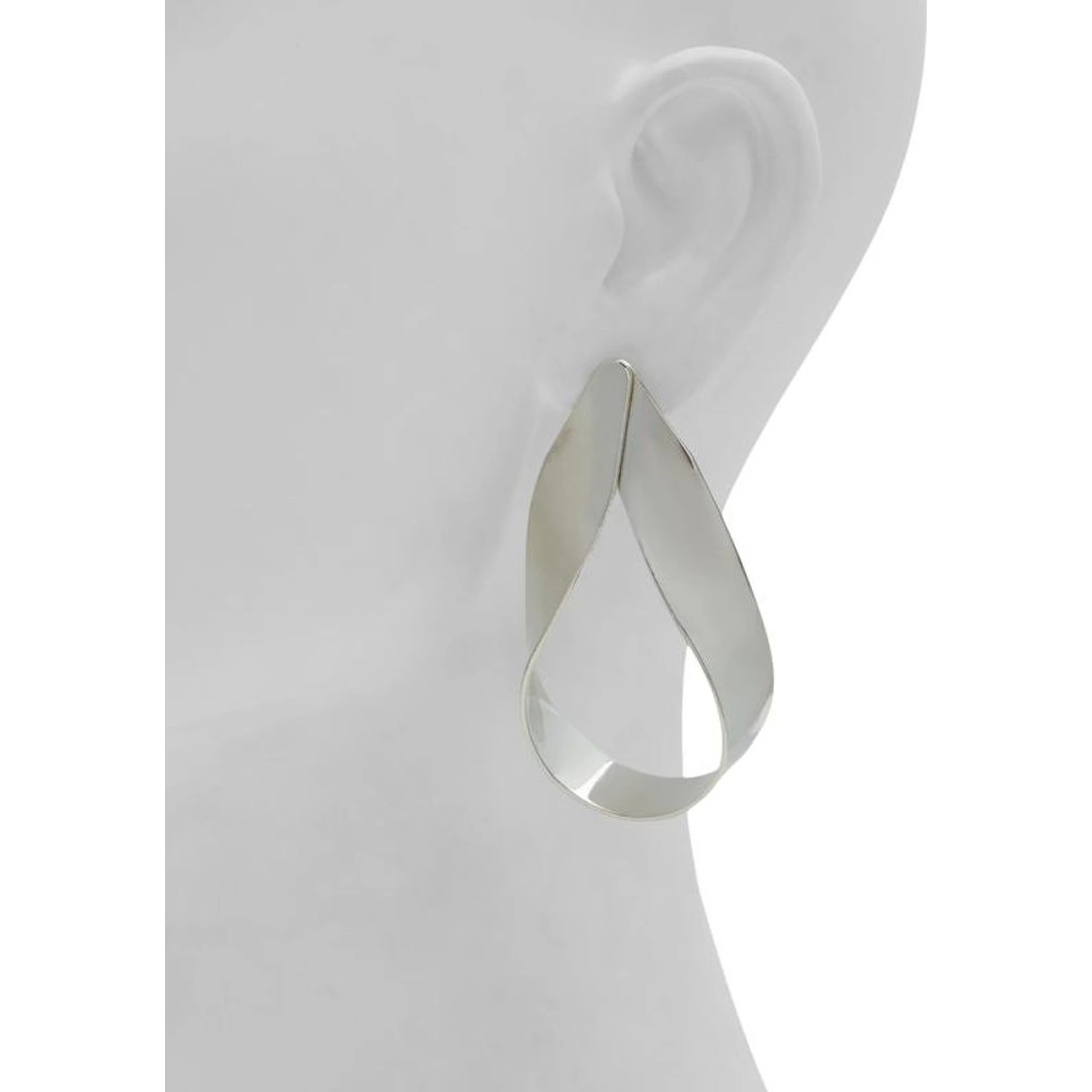 Silver Elastane Earrings