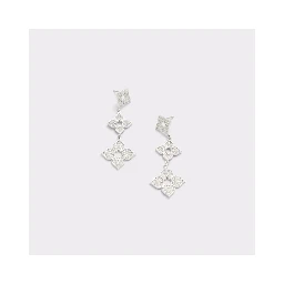 Silver Elastane Earrings