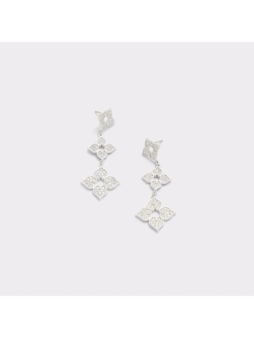 Silver Elastane Earrings
