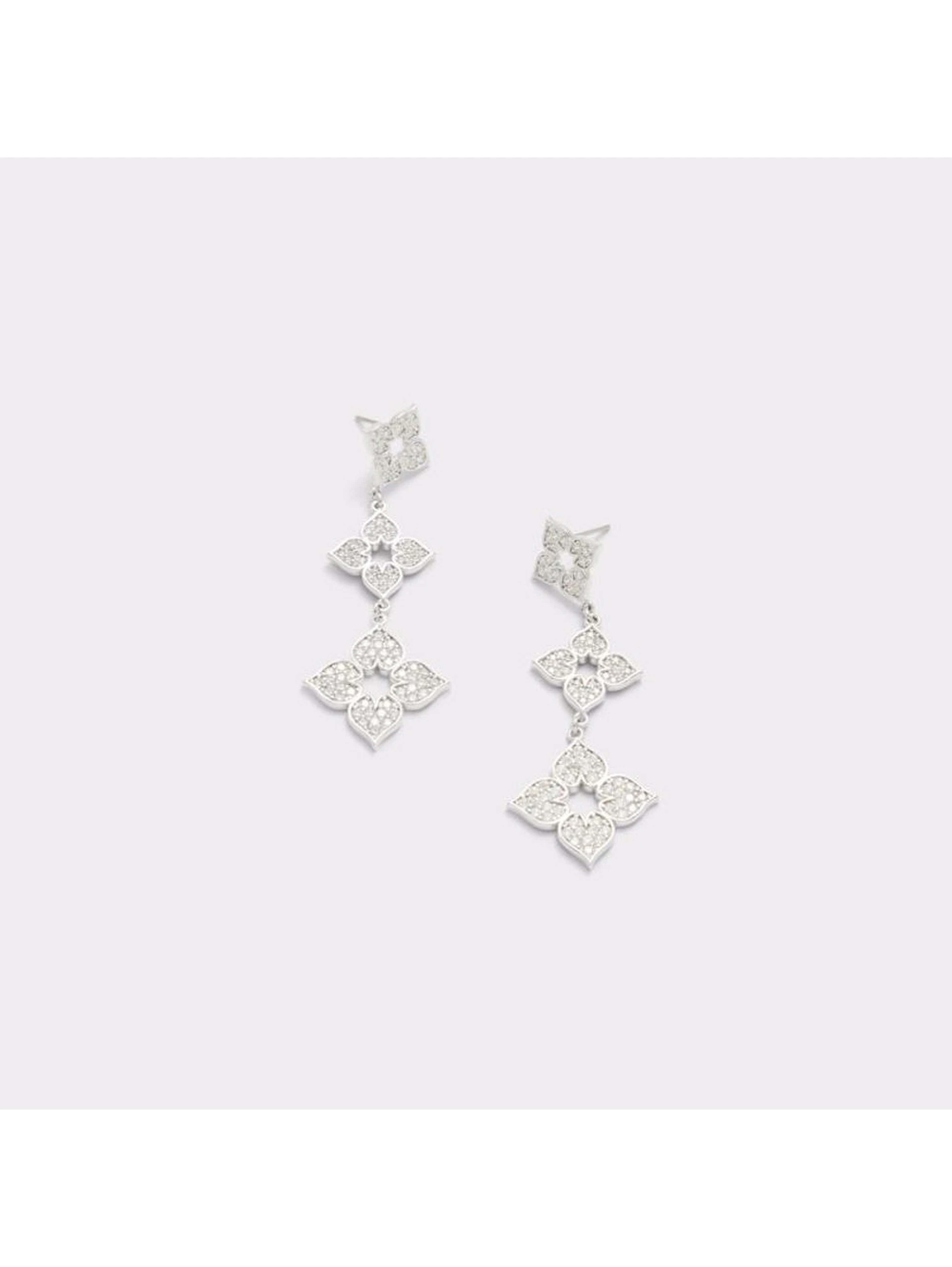 Silver Elastane Earrings