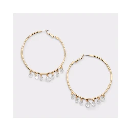 Gold Elastane Earrings