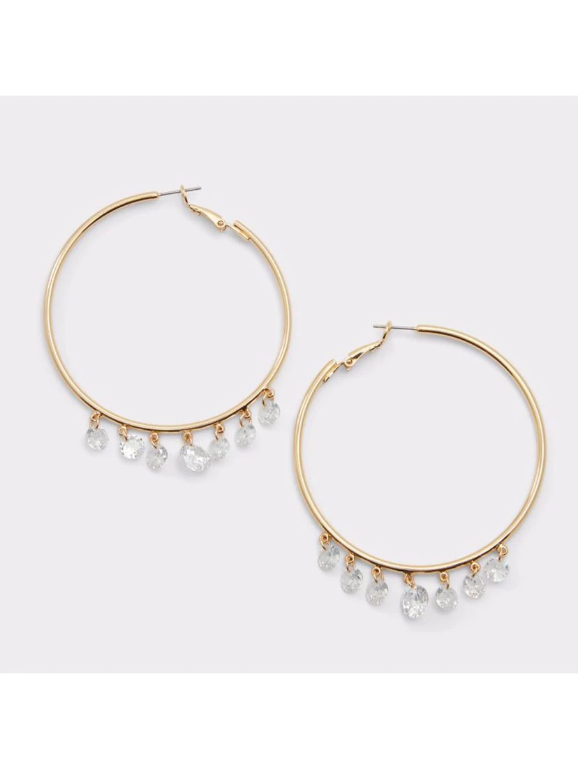 Gold Elastane Earrings