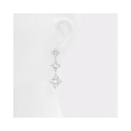 Silver Elastane Earrings