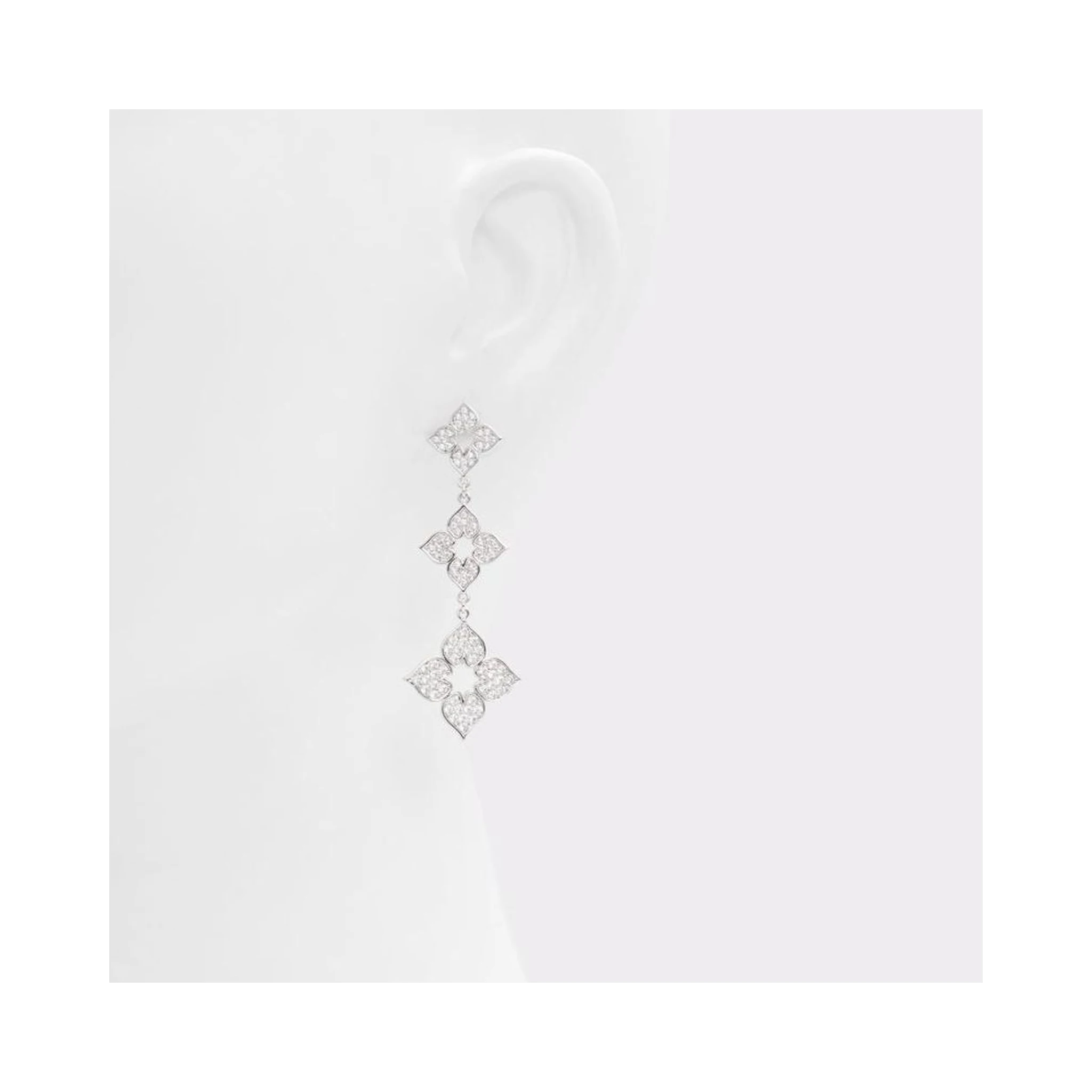 Silver Elastane Earrings