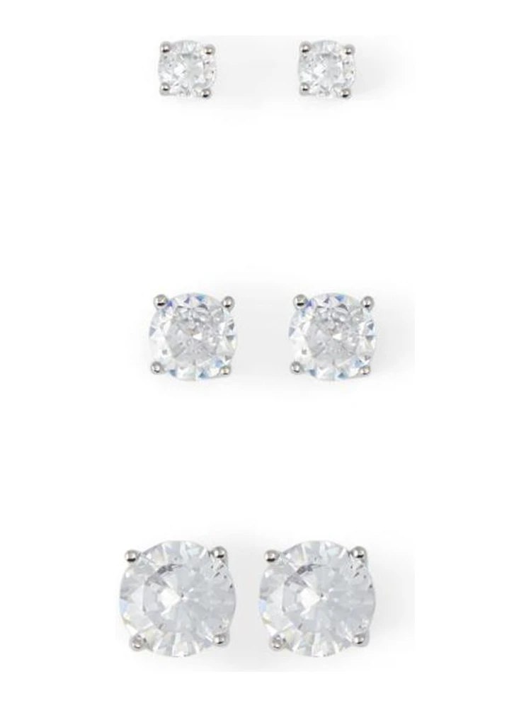 Silver Elastane Earrings