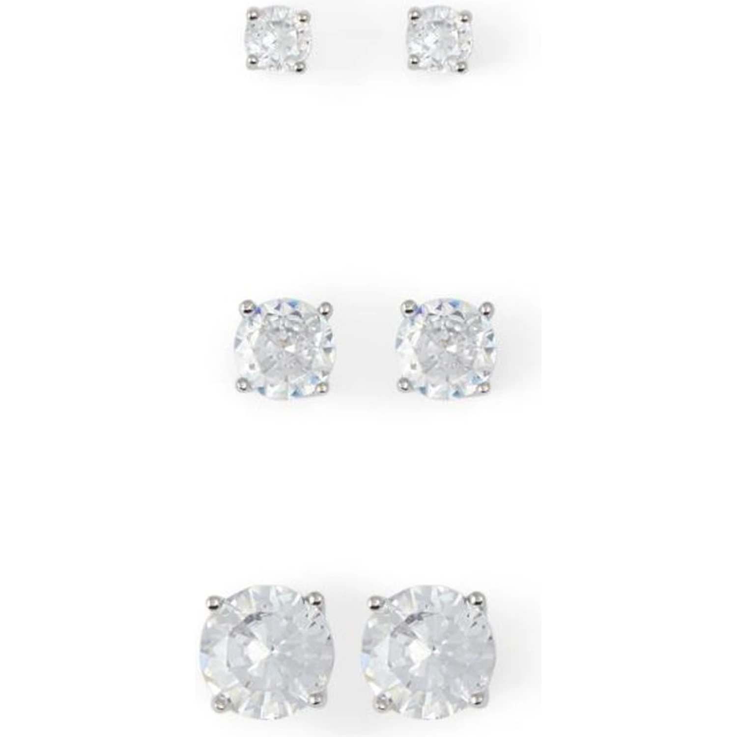 Silver Elastane Earrings