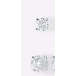 Silver Elastane Earrings