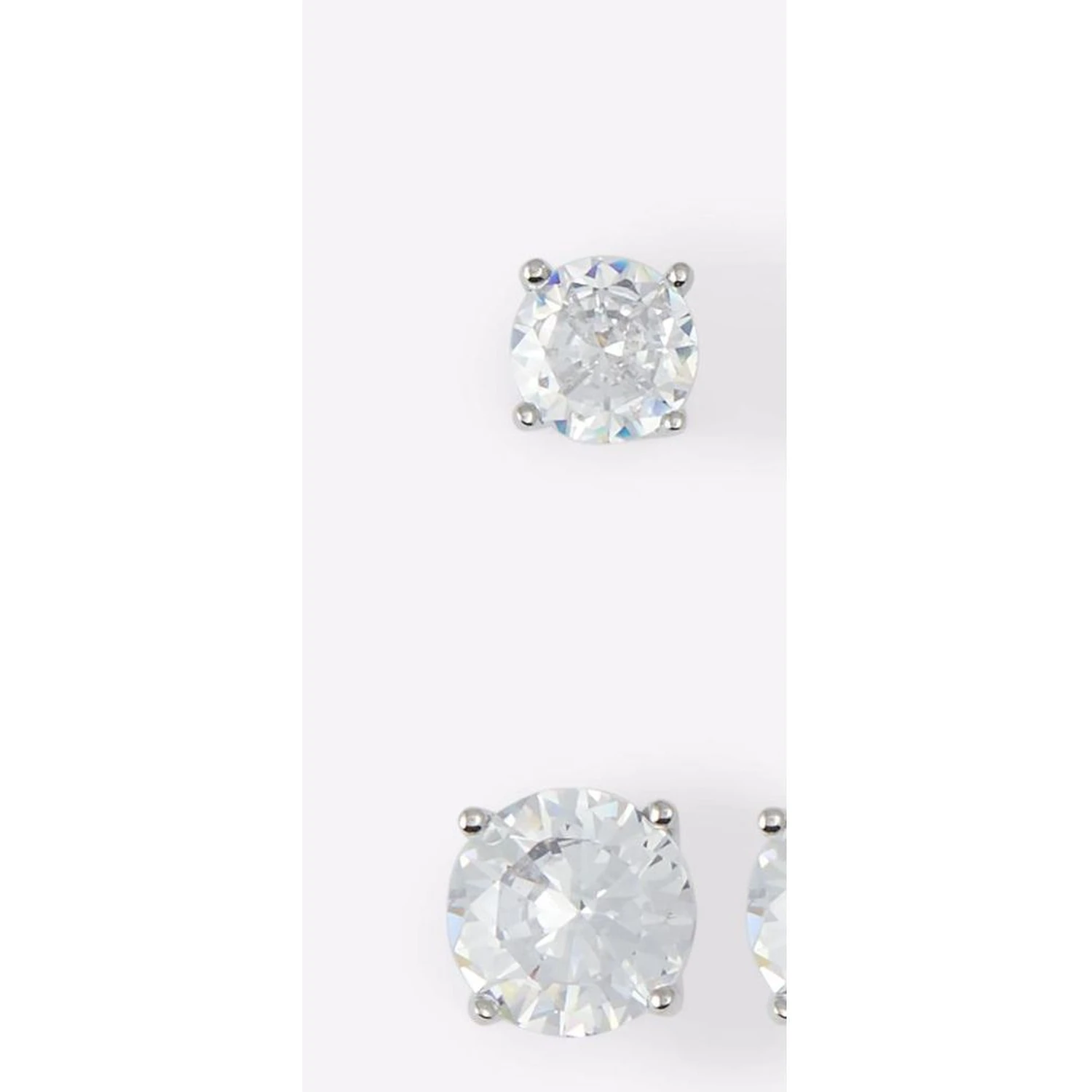 Silver Elastane Earrings