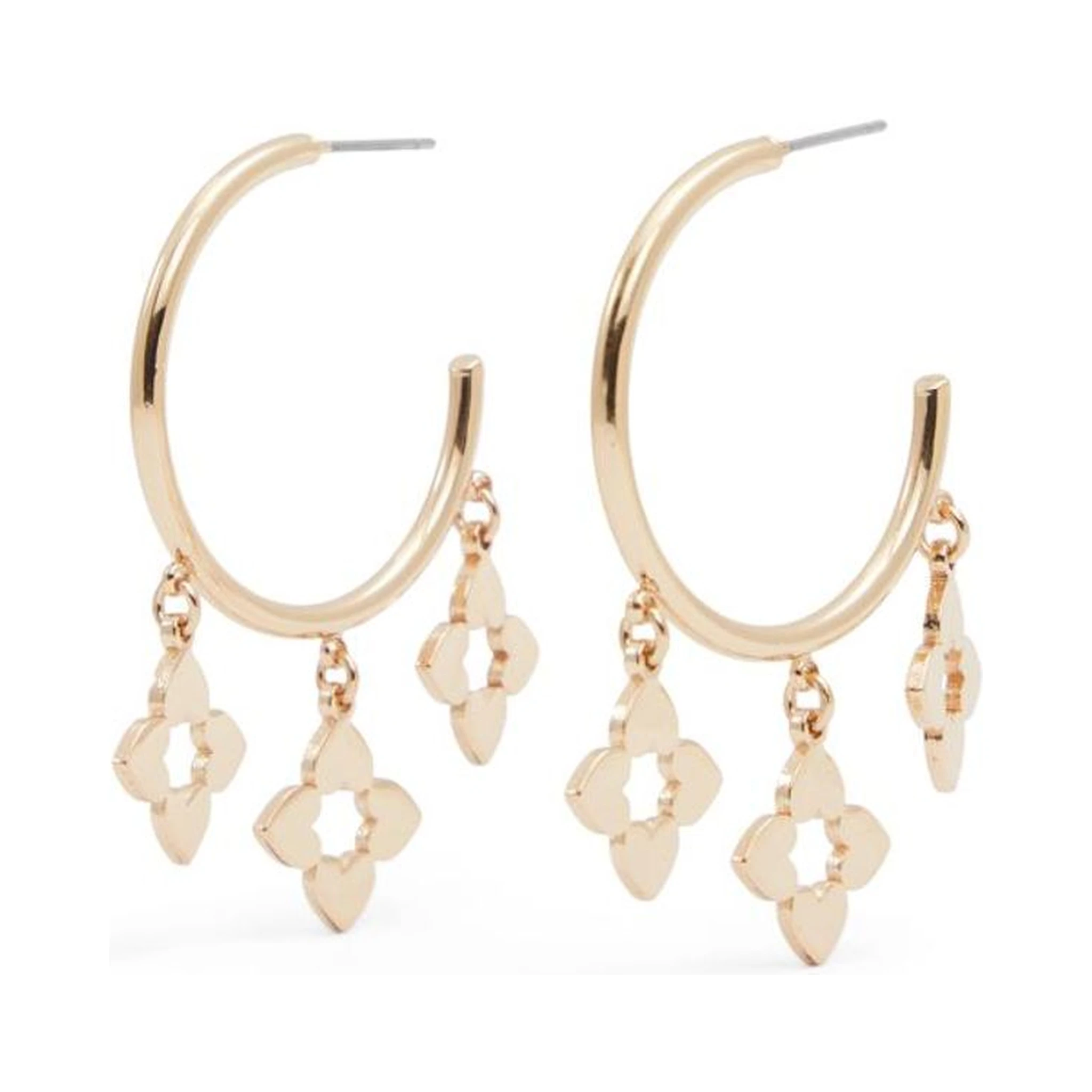 Gold Elastane Earrings