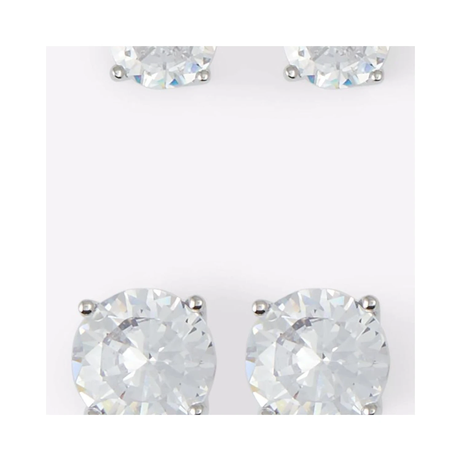 Silver Elastane Earrings