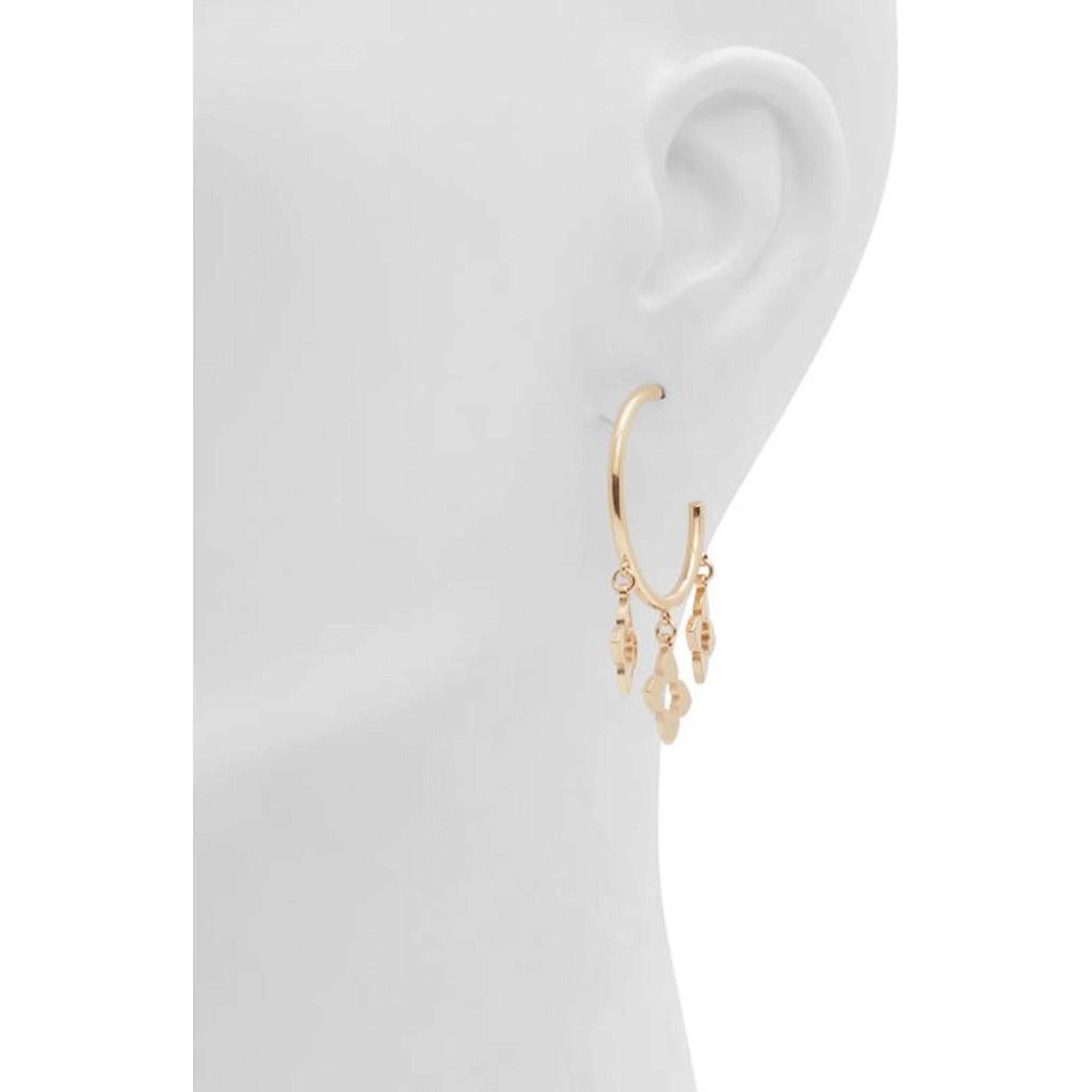 Gold Elastane Earrings