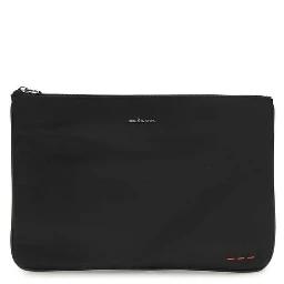 Black Fabric Clutch Bag